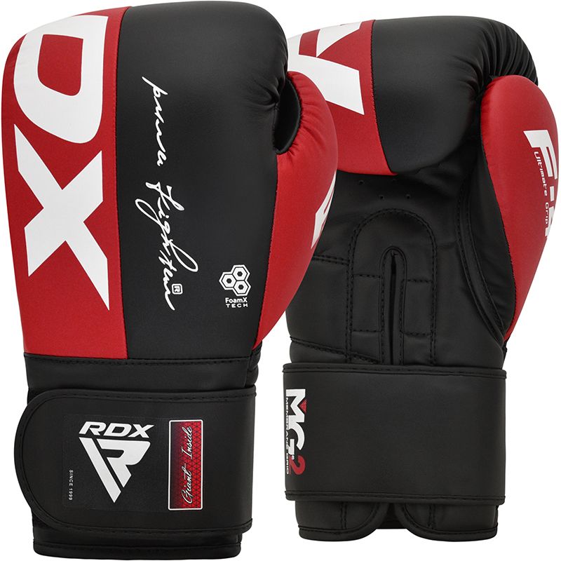 RDX MMA Boxing Gloves, New Model F12, black-blue, S | S | 2030075-1